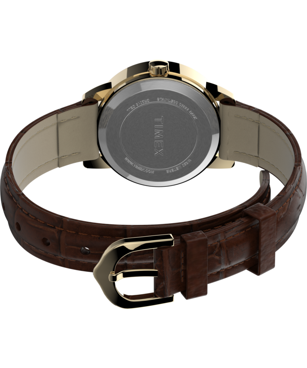 Easy Reader® 25mm Leather Strap Watch