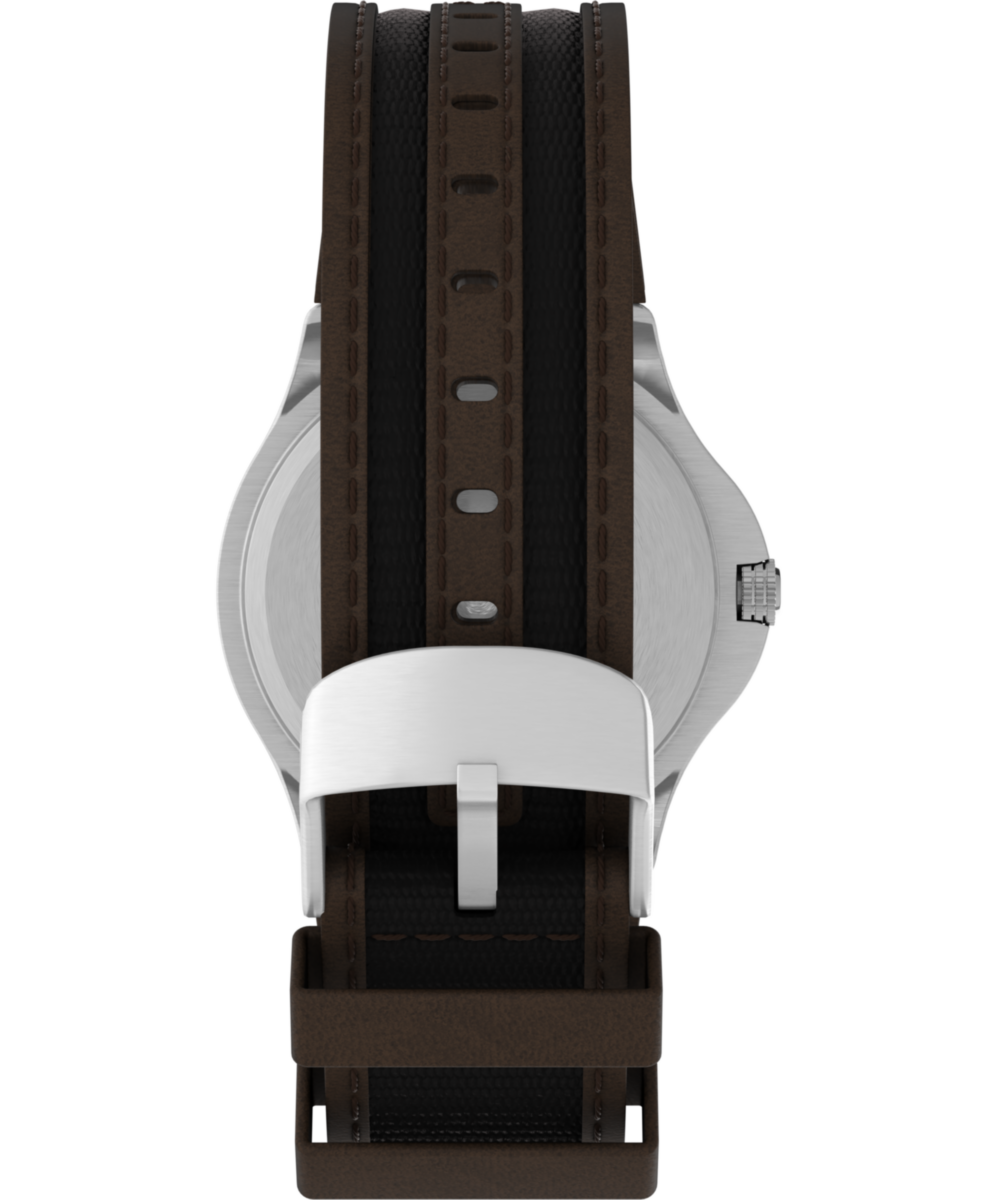 Expedition Metal Field 40mm Leather Strap Watch