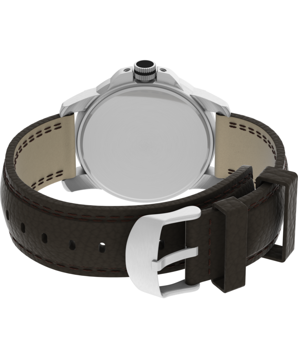 Expedition Metal Field 40mm Leather Strap Watch