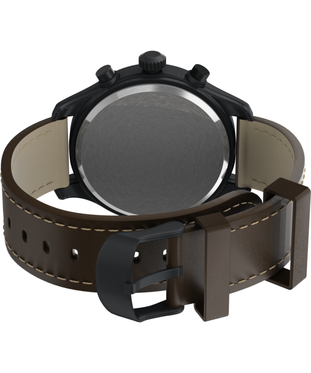 Expedition Field Chronograph 43mm Leather Watch