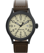 Expedition Scout 40mm Leather Strap Watch