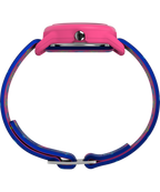 TIMEX TIME MACHINES® 29mm Butterflies and Hearts Blue Elastic Fabric Kids Watch
