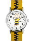 Timex x Peanuts Charlie Brown 38mm Fabric Strap Watch
