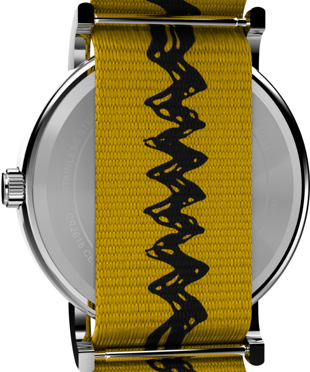 Timex x Peanuts Charlie Brown 38mm Fabric Strap Watch