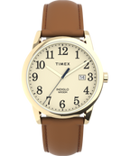 Easy Reader® Color Pop 38mm Leather Strap Watch