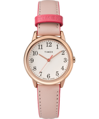 Easy Reader® Color Pop 30mm Leather Strap Watch