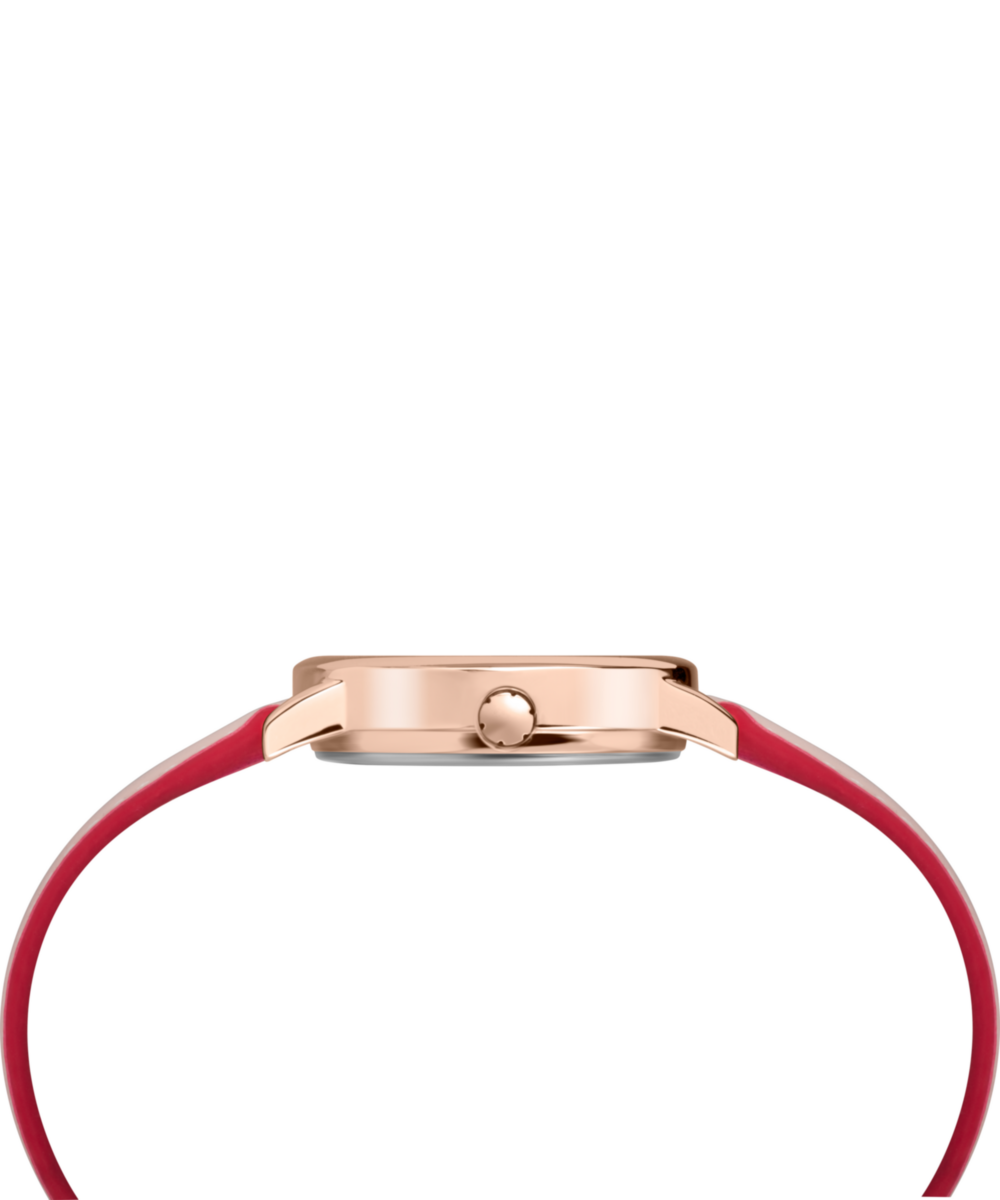 Easy Reader® Color Pop 30mm Leather Strap Watch