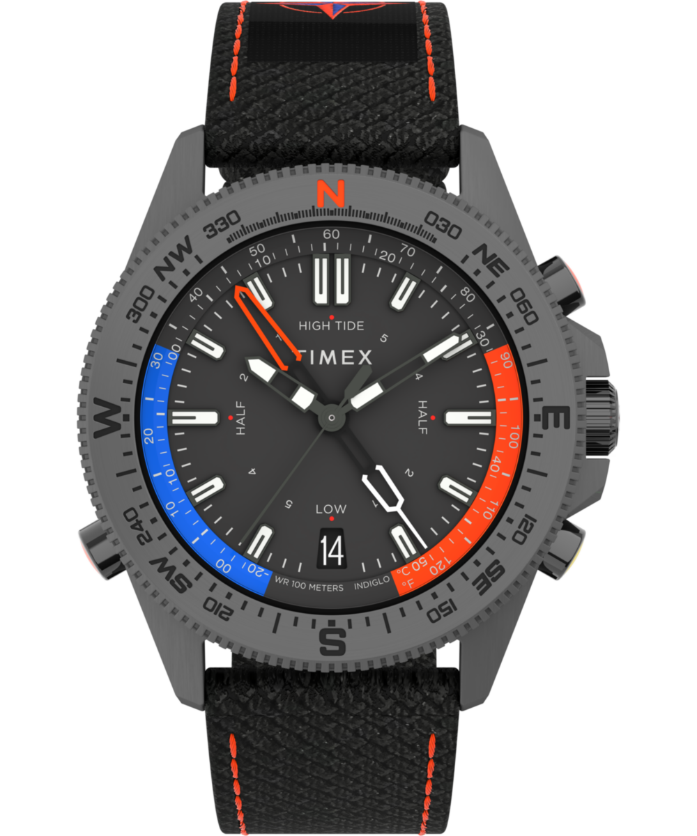 Expedition Tide-Temp-Compass 43mm Eco-Friendly Fabric Strap Watch