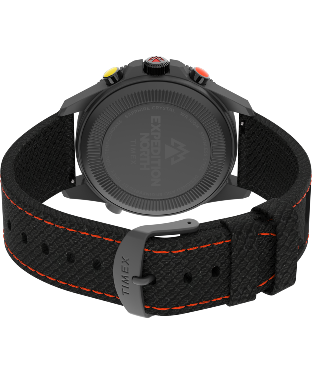 Expedition Tide-Temp-Compass 43mm Eco-Friendly Fabric Strap Watch