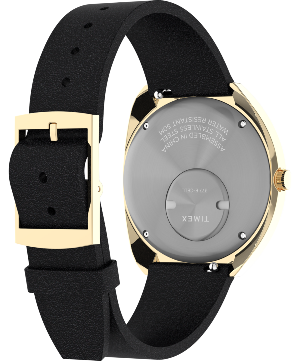 Q Timex 1972 Reissue 43x39mm Leather Strap Watch