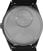 Q Timex GMT 38mm Synthetic Rubber Strap Watch