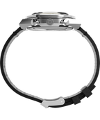 Q Timex Chronograph 40mm Leather Strap Watch