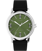 Marlin® Automatic 40mm Leather Strap Watch