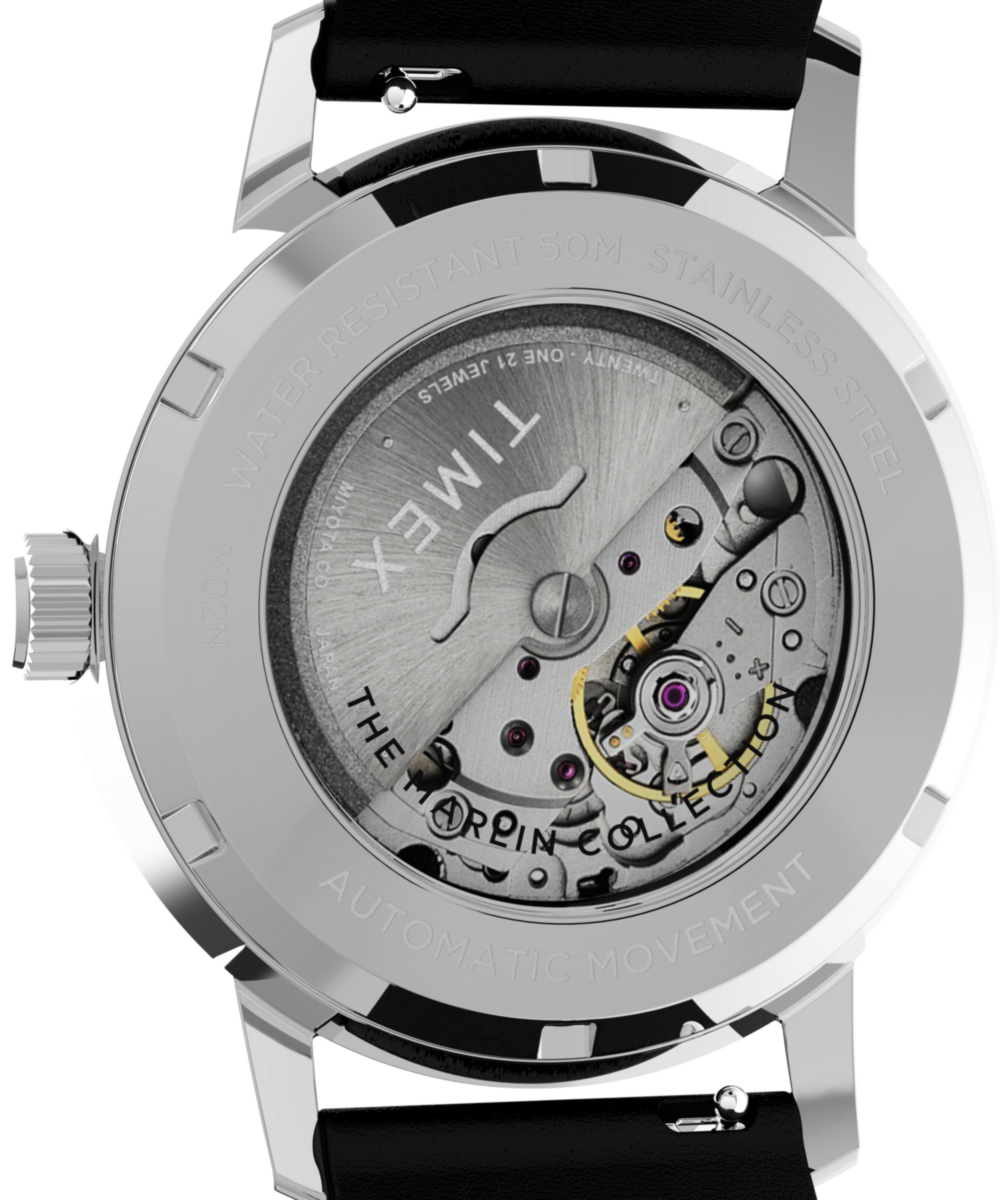 Marlin® Automatic 40mm Leather Strap Watch