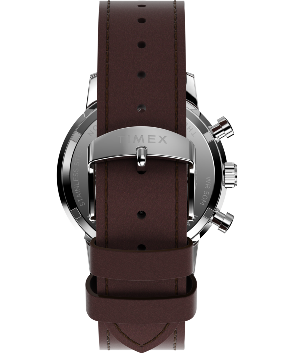 Marlin® Chronograph Tachymeter 40mm Leather Strap Watch