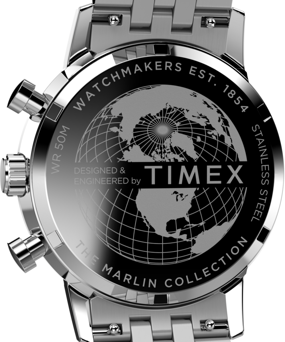 Marlin® Chronograph Tachymeter 40mm Stainless Steel Bracelet Watch