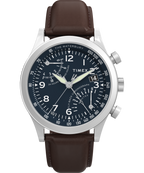 Waterbury Traditional Fly Back Chronograph 43mm Leather Strap Watch