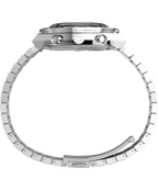 Q Timex Chronograph 40mm Stainless Steel Bracelet Watch