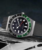 Q Timex® GMT 38mm Synthetic Rubber Strap Watch