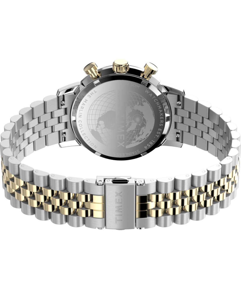 Marlin® Chronograph Tachymeter 40mm Stainless Steel Bracelet Watch 