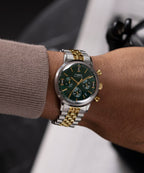 Marlin® Chronograph Tachymeter 40mm Stainless Steel Bracelet Watch 