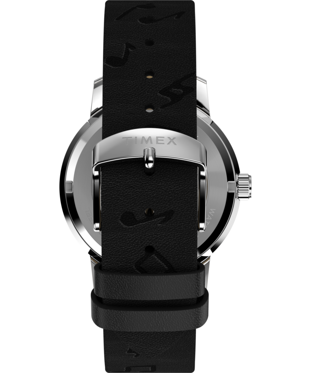 Timex x Peanuts Marlin® Automatic Saxophonist 40mm Leather Strap Watch