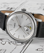 Timex x Peanuts Marlin® Automatic Saxophonist 40mm Leather Strap Watch