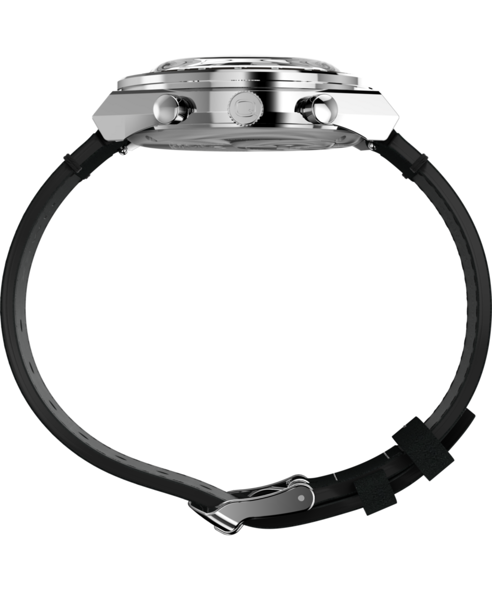 Q Timex Chronograph x Peanuts Snoopy 40mm Leather Strap Watch  