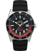 Deepwater Reef 200 GMT 41mm Synthetic Rubber Strap Watch