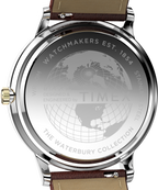 Waterbury Classic Moon Phase 40mm Leather Strap Watch