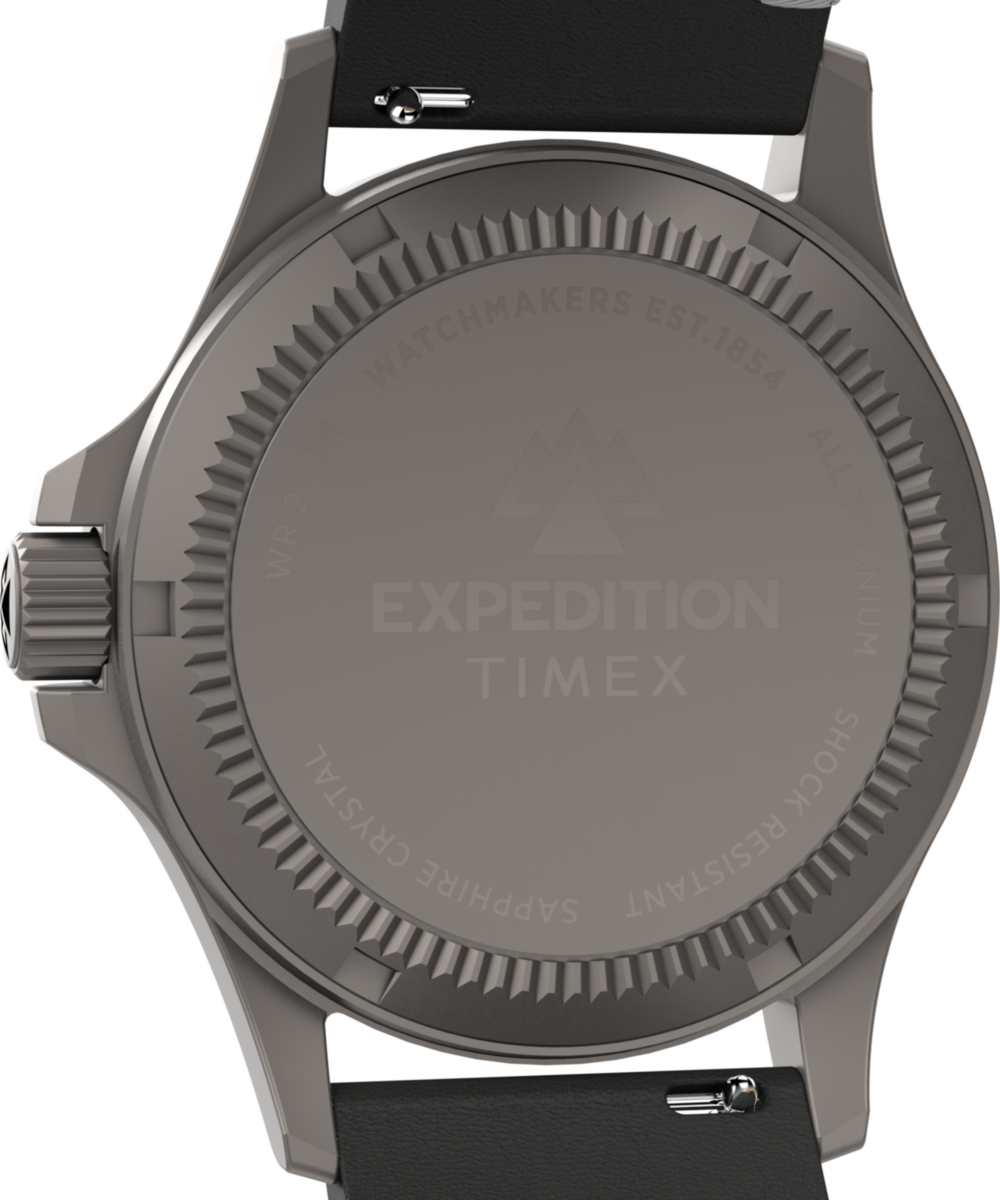 Expedition Titanium 38mm Leather Strap Watch 
