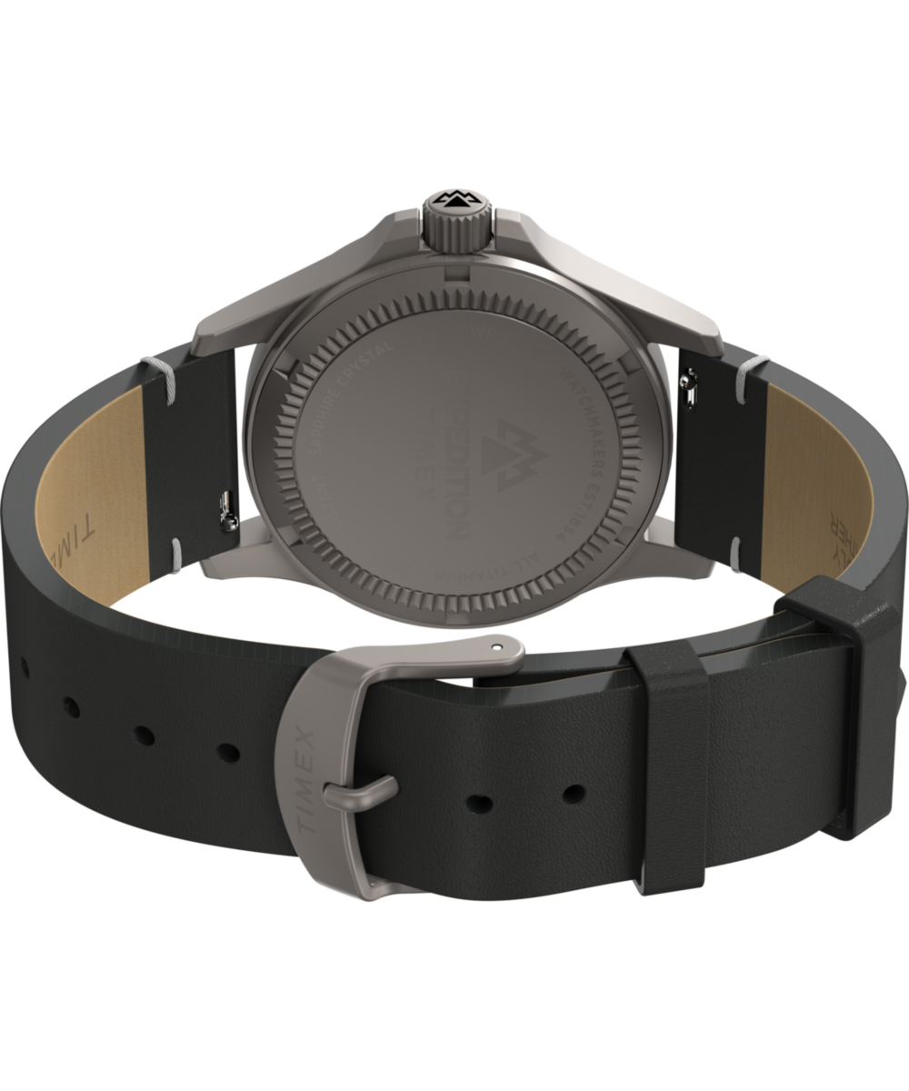 Expedition Titanium 38mm Leather Strap Watch 