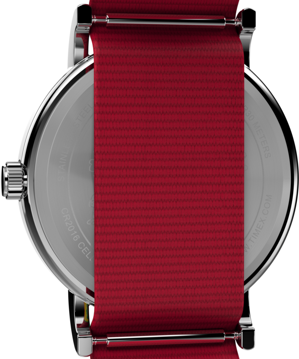 Timex x Peanuts Weekender Holiday 38mm Fabric Strap Watch