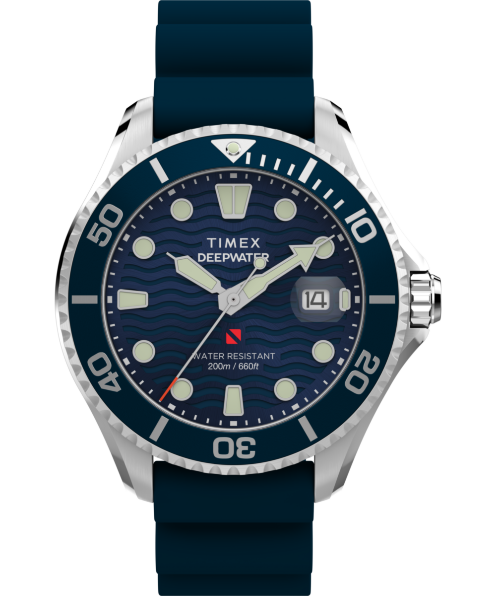 Deepwater Meridian 200 44mm Synthetic Rubber Strap Watch 