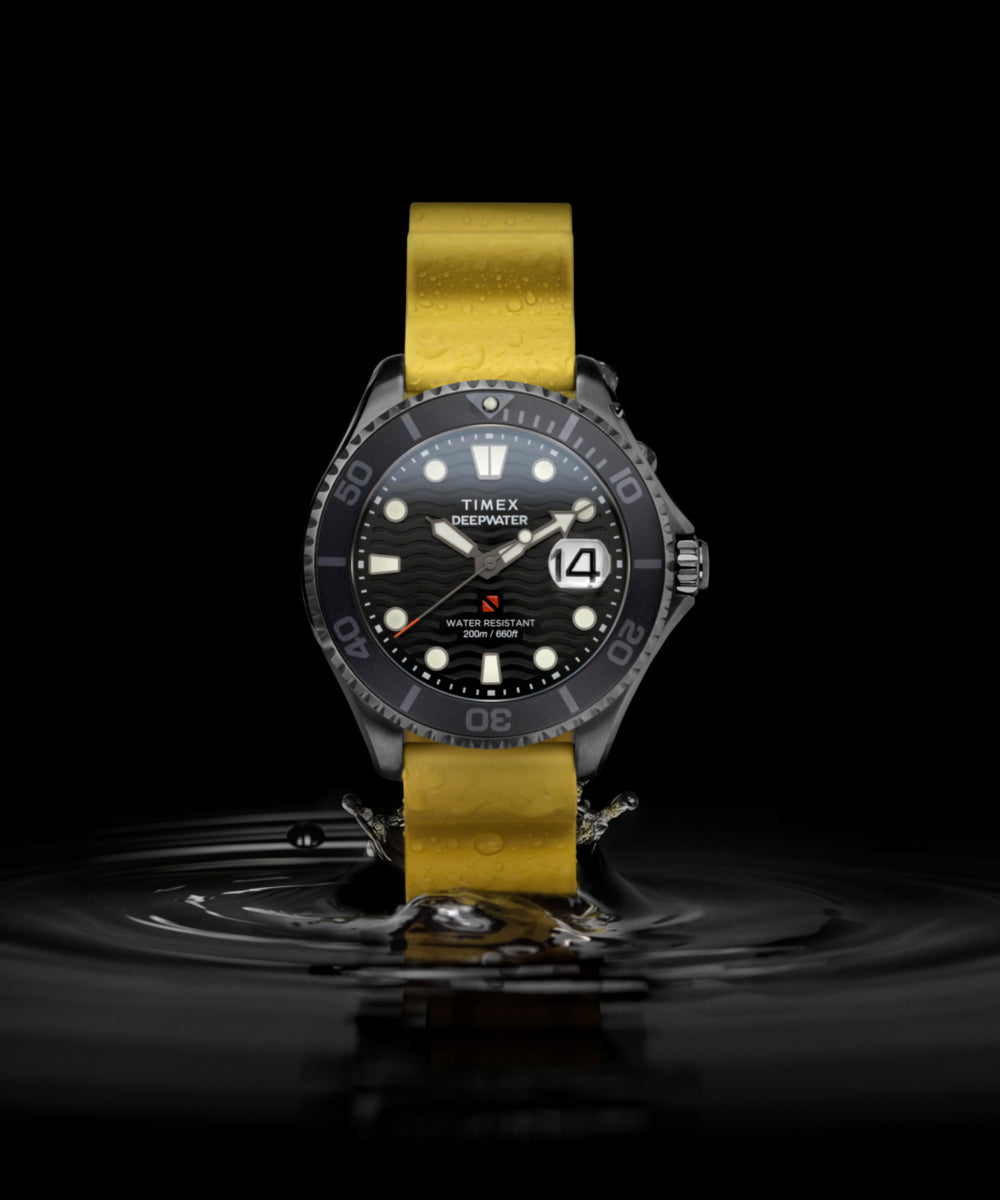 Deepwater Meridian 200 44mm Synthetic Rubber Strap Watch 