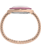 Timex x Peanuts® Q Timex® In Bloom 36mm Stainless Steel Expansion Band Watch