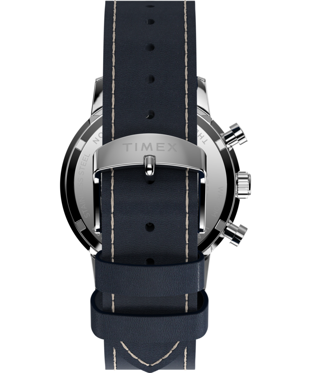 Marlin® Chronograph Tachymeter 40mm Leather Strap Watch