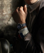 Marlin® Chronograph Tachymeter 40mm Leather Strap Watch