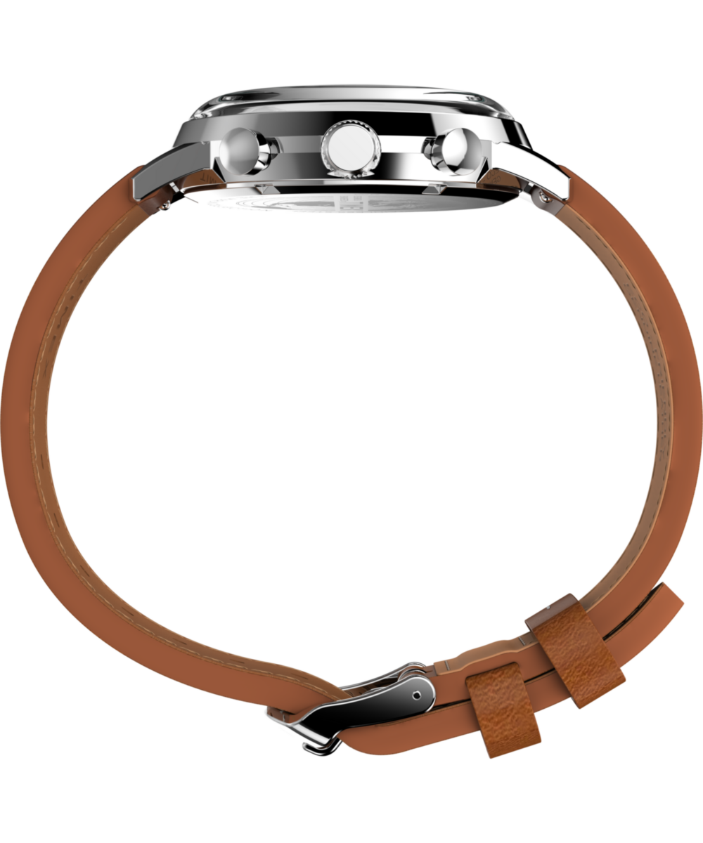 Marlin® Chronograph Tachymeter 40mm Leather Strap Watch