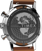 Marlin® Chronograph Tachymeter 40mm Leather Strap Watch