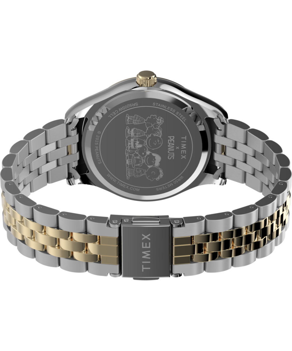 Timex x Peanuts® Timex Legacy Bowtie 34mm Stainless Steel Bracelet Watch