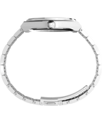 Q Timex® Continental GMT 39mm Stainless Steel Bracelet Watch