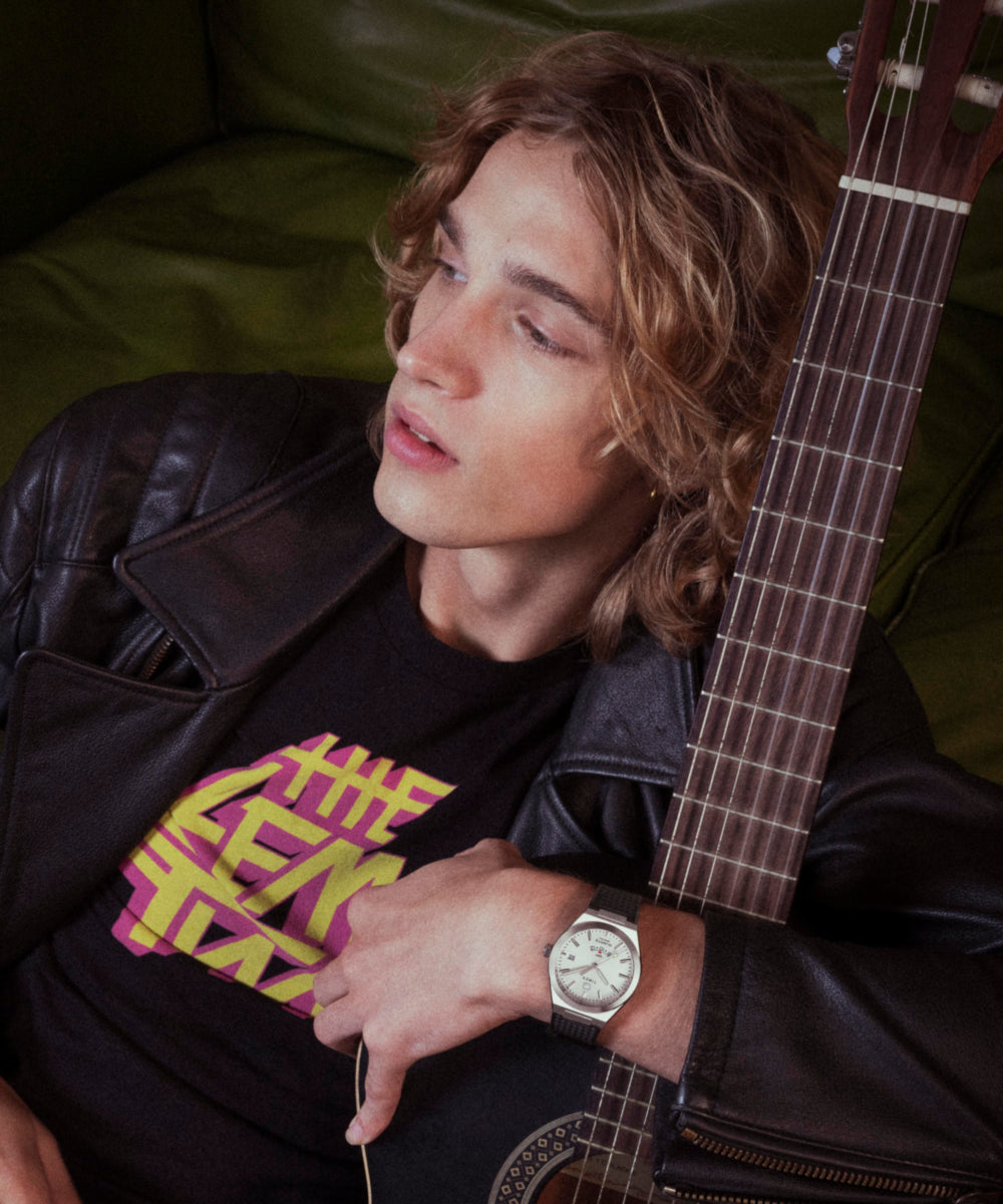 Q Timex® Continental GMT 39mm Synthetic Rubber Strap Watch 