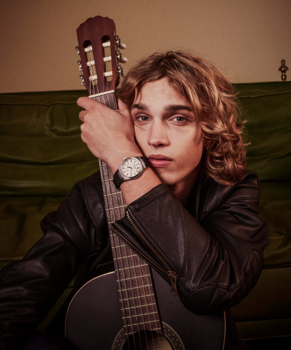 Q Timex® Continental GMT 39mm Synthetic Rubber Strap Watch 