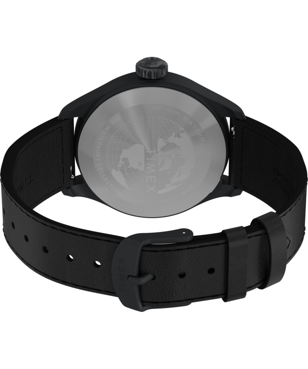 Waterbury Ace 41mm Leather Strap Watch