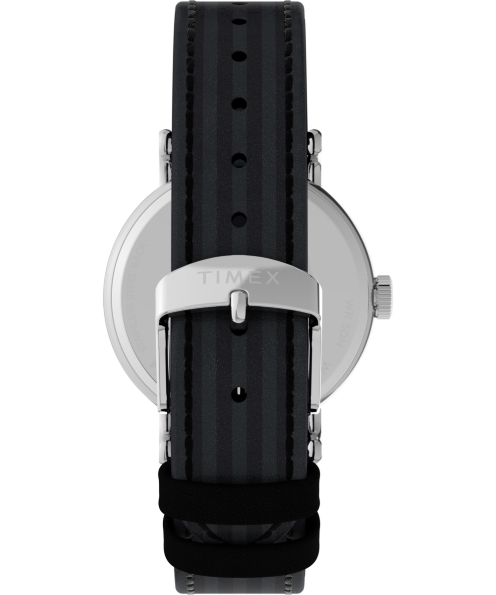 Timex x Wednesday Weekender 37mm Leather Strap Watch