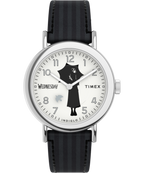 Timex x Wednesday Weekender 37mm Leather Strap Watch
