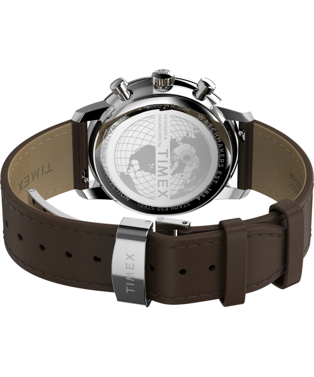 Waterbury Metropolitan Chronograph 41mm Leather Strap Watch 