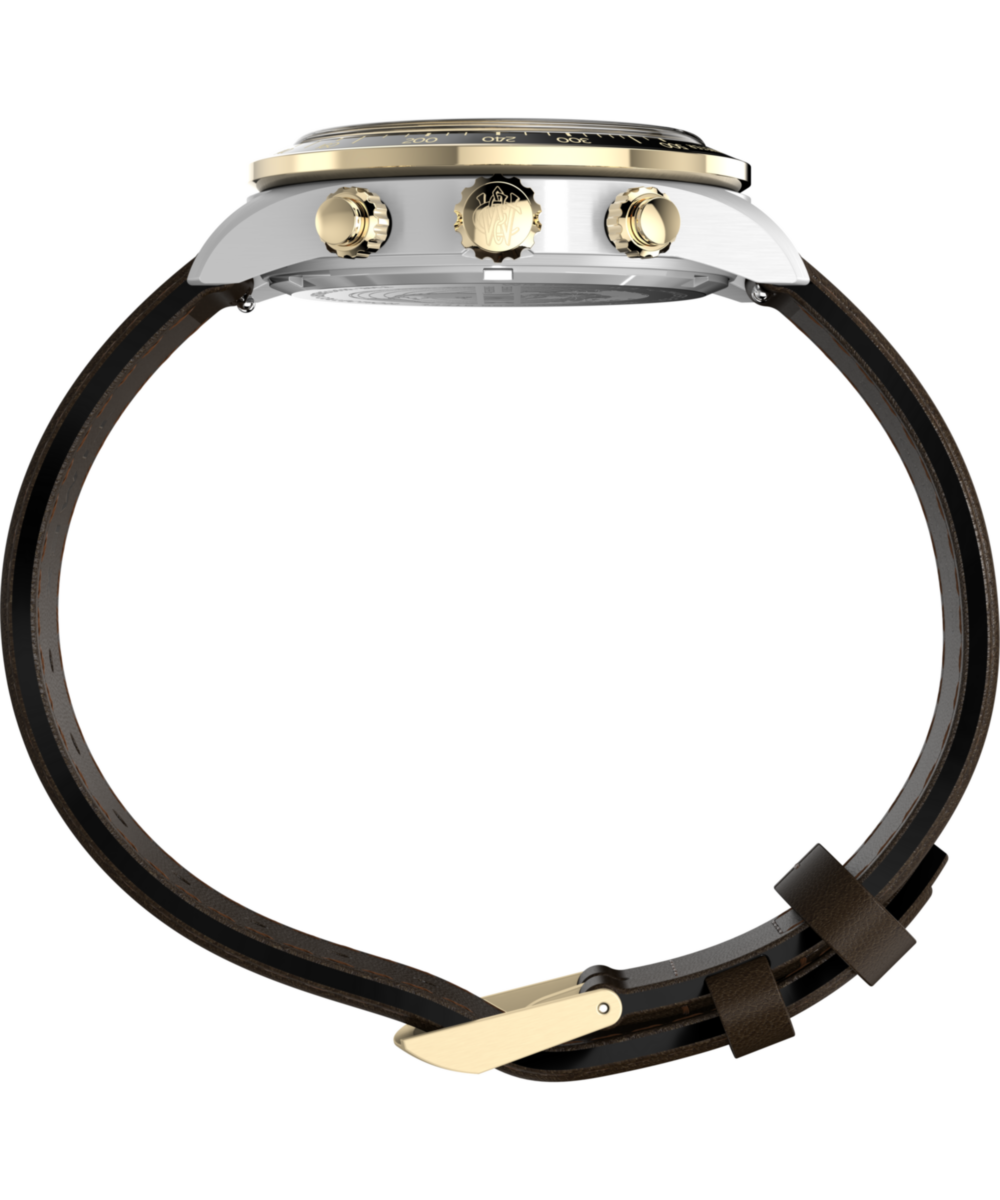 Waterbury Heritage Chronograph 39mm Leather Strap Watch 