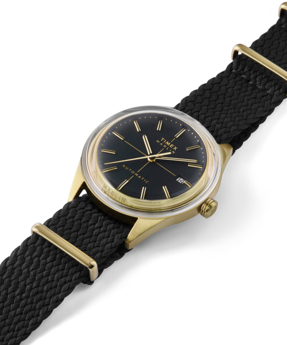 Marlin® Jet Automatic 38mm Fabric Strap Watch